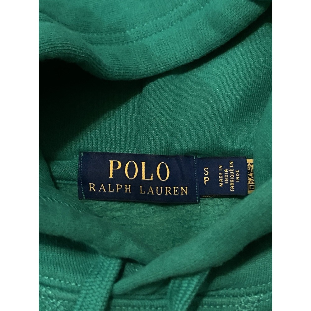 Polo Ralph Lauren Hoodie Mens Small Green 1967 Athletic Dept Sweatshirt Preppy - Picture 3 of 9